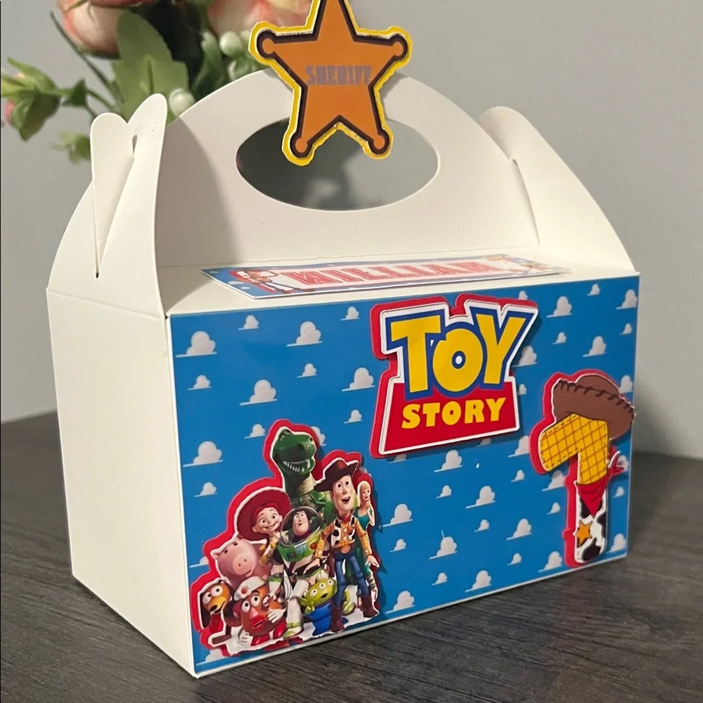 Themed Party Favor Box - Blue and White